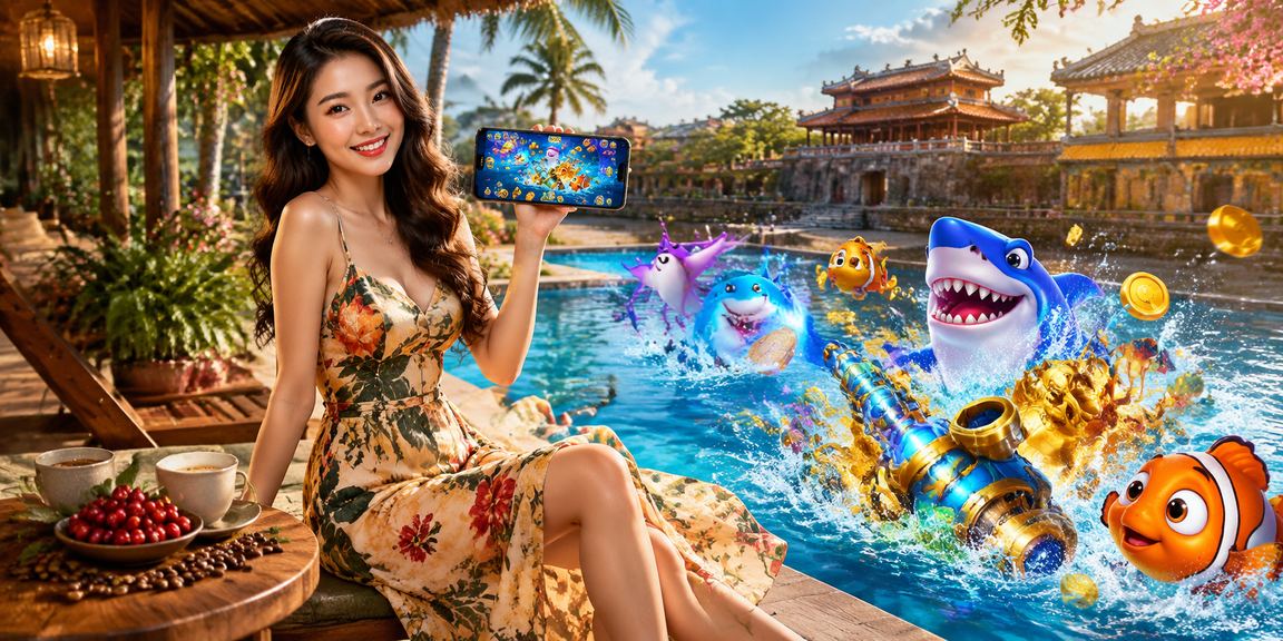 Người dùng tại Huế thư giãn trong quán cà phê và theo dõi kết quả cá cược thể thao